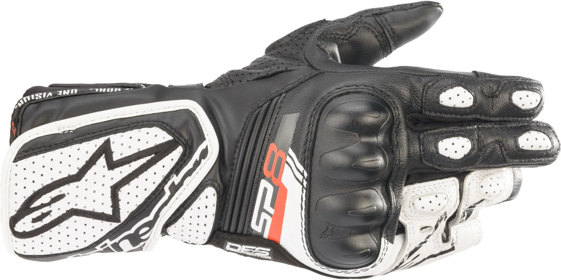 Alpinestars Stella SP-8 V3 Women's Motorcycle Gloves, Black/White