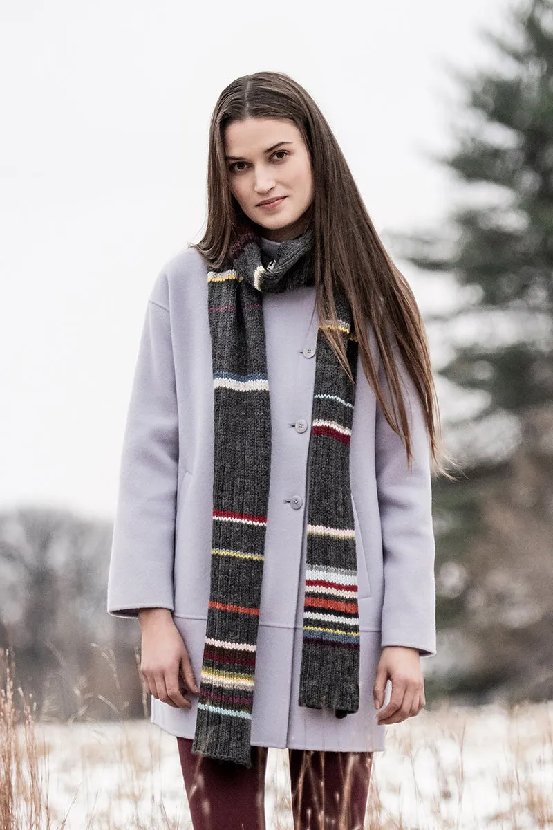 Blue Sky Fibers Traveler's Series Patterns - 21 Color Scarf - PDF Download
