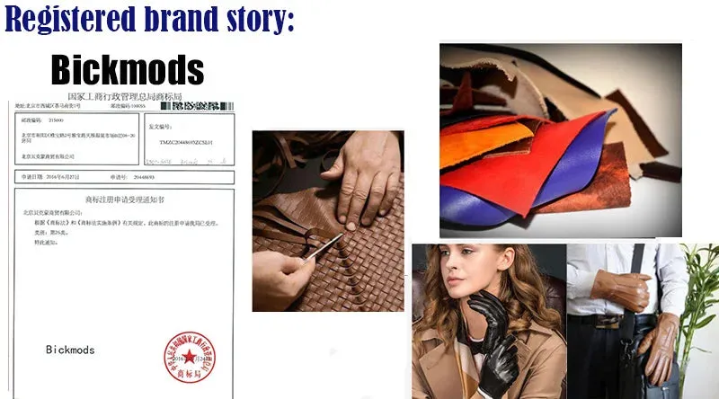 Color Sheepskin Gloves Women's Genuine Leather Fashion Straight Wool Lining Spring and Autumn Warm Outdoor Travel Driving