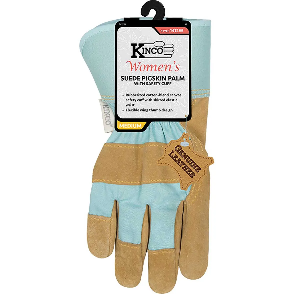 Kinco Women’s Pigskin Leather Work Gloves