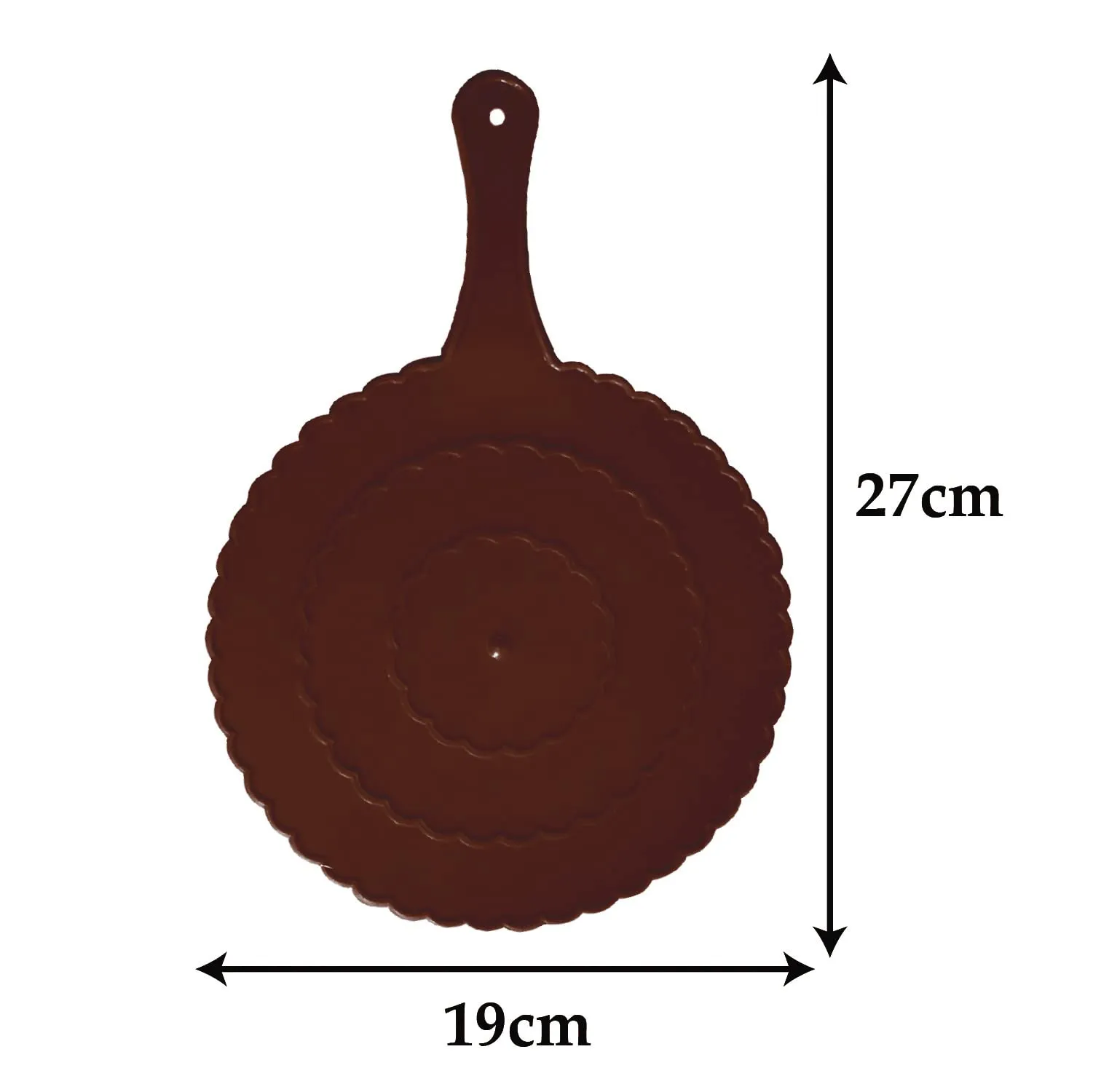 Kuber Industries Plastic Lightweight Handfan|Hath Pankha|Beejna for Natural Cooling Air Home Decor and Travel Useful, Pack of 2 (Brown)
