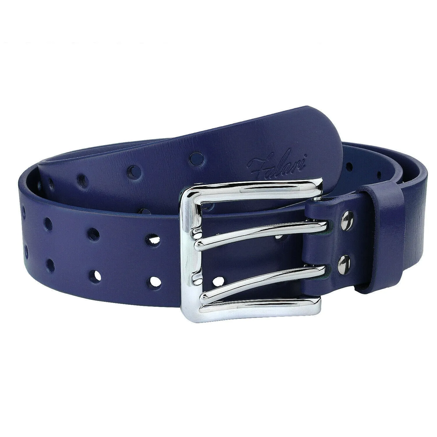 Men's Full Grain Leather Double Prong Belt