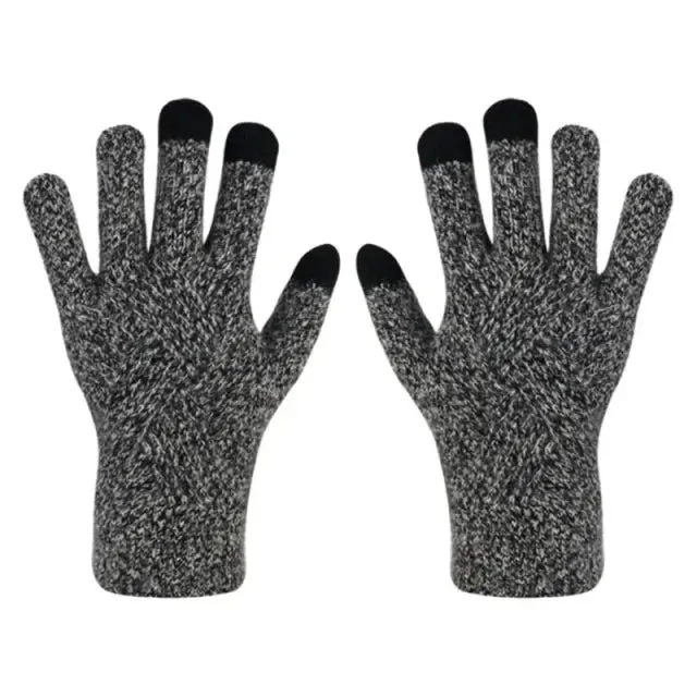 OCW Unisex Cotton Full Fingers Thick Warm Touch Screen Winter Gloves