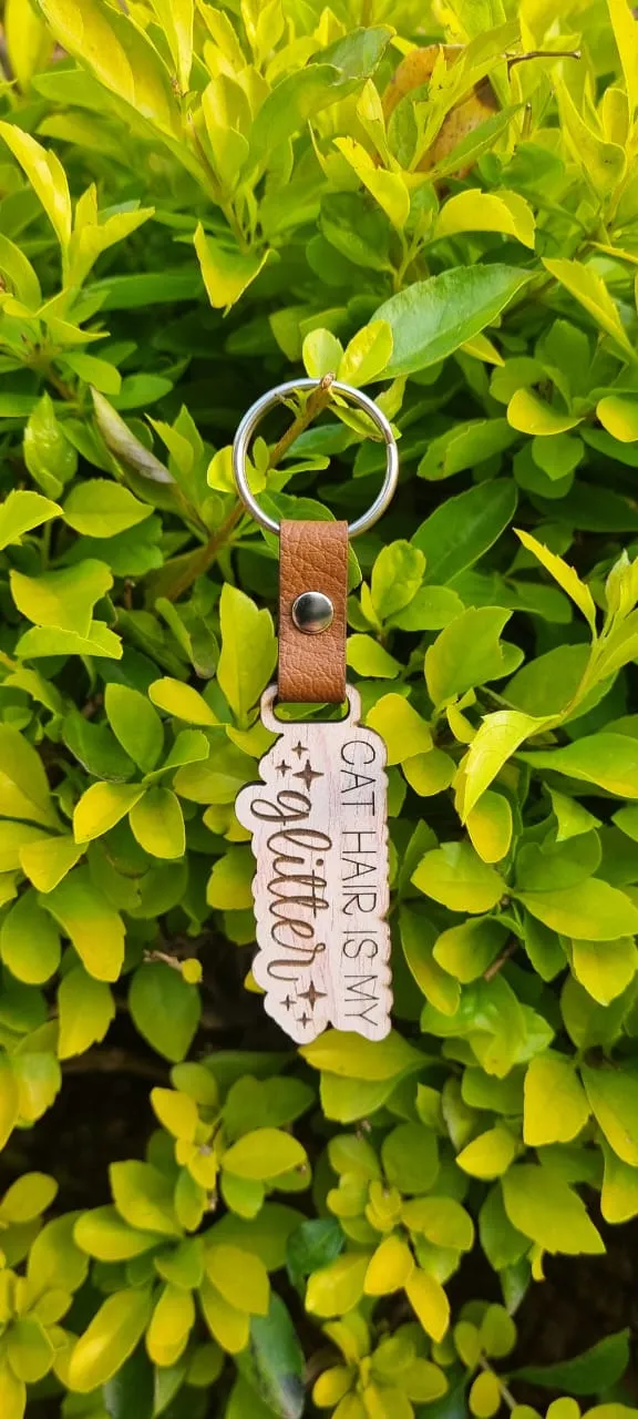 Quirky & Fun Wooden Keyrings