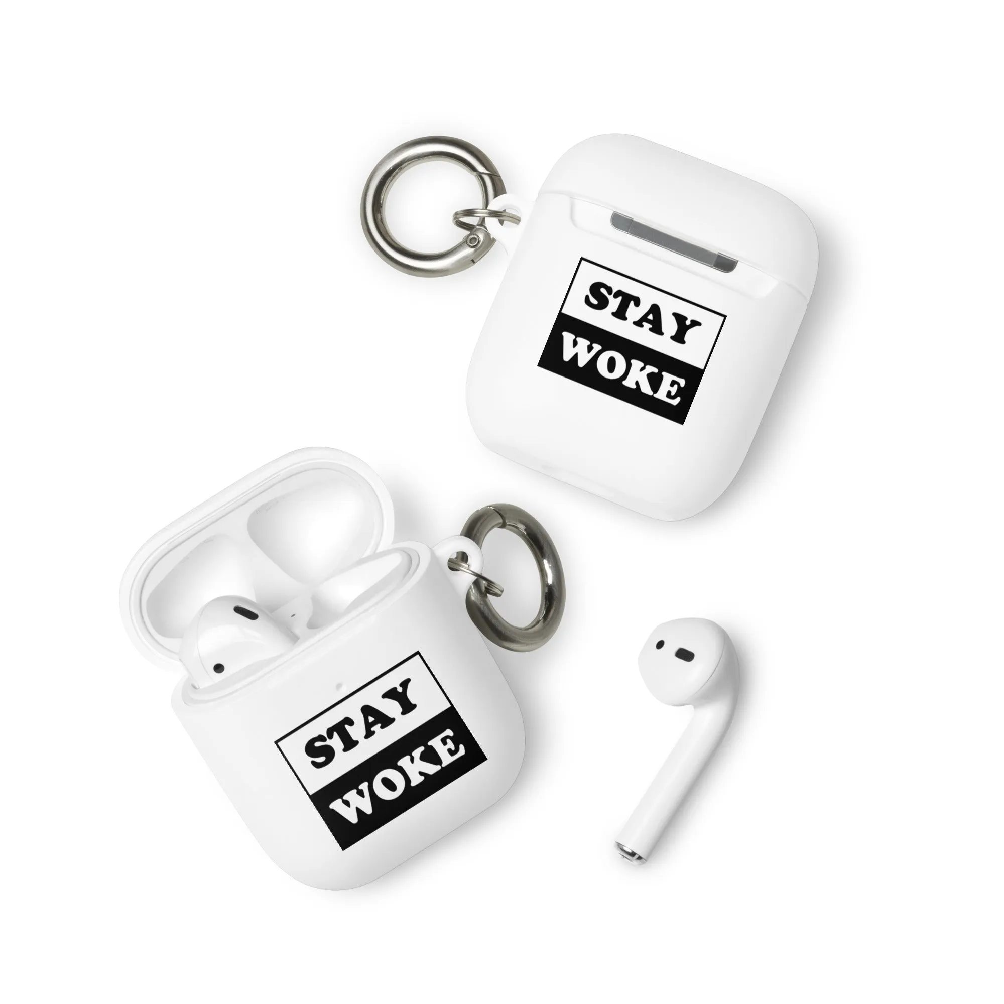 Rubber Case for Apple AirPods - Stay Woke