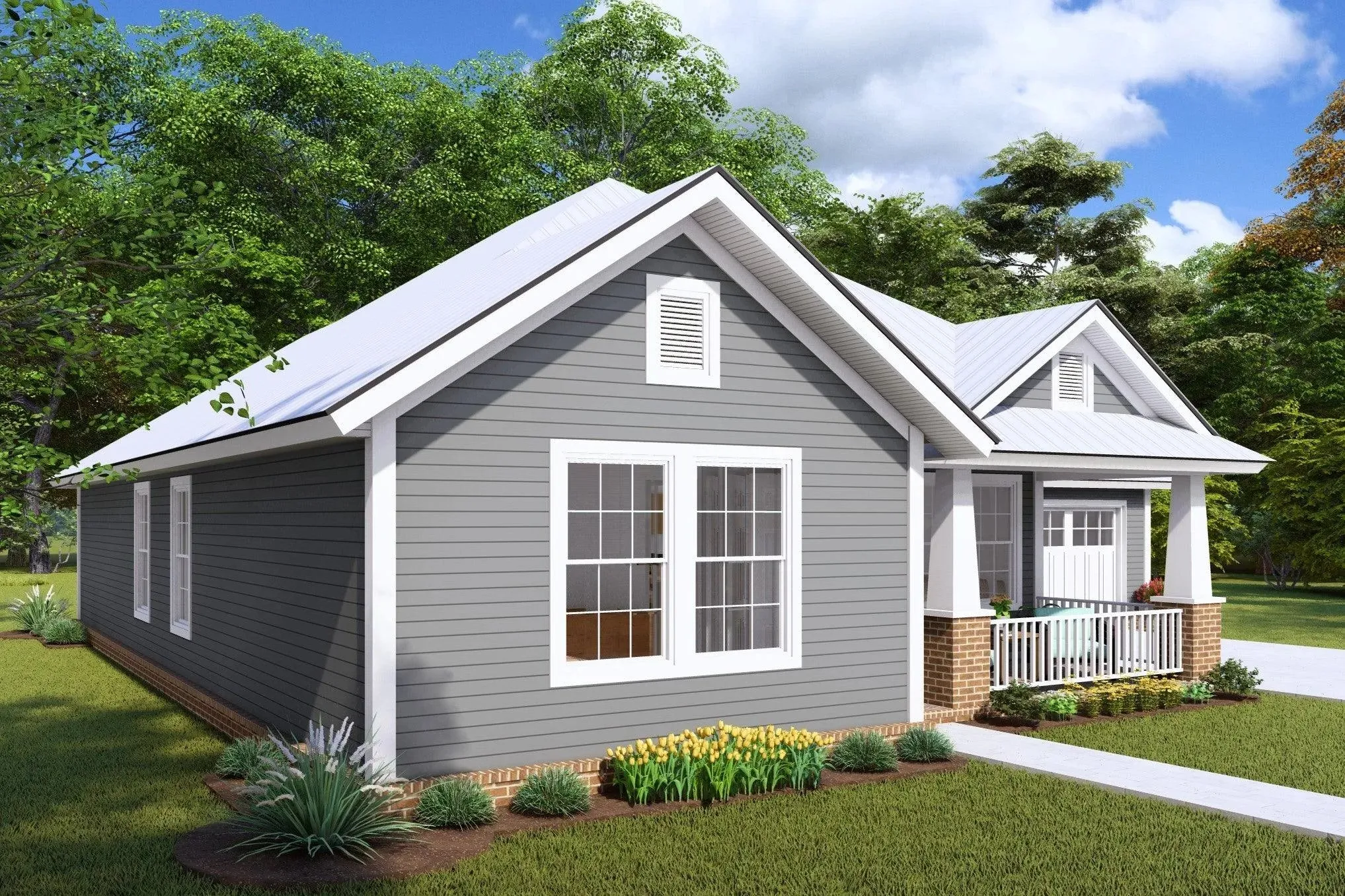 Stylish 3-Bedroom Home Plan with Modern Amenities