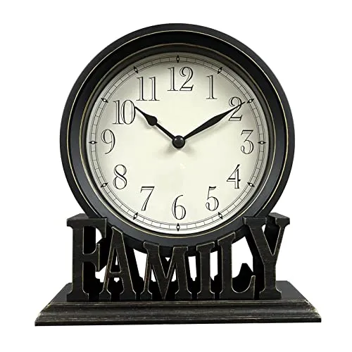 THE STYLE SUTRA Round Table Clock Decorative Silent Quartz Movement for Shelf Kitchen Decors StyleB|Clock for Home|Wall Clock|Clock for Wall