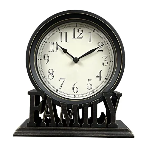 THE STYLE SUTRA Round Table Clock Decorative Silent Quartz Movement for Shelf Kitchen Decors StyleB|Clock for Home|Wall Clock|Clock for Wall