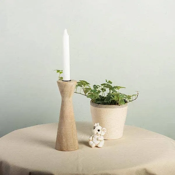 Wooden Candle Holder, Small